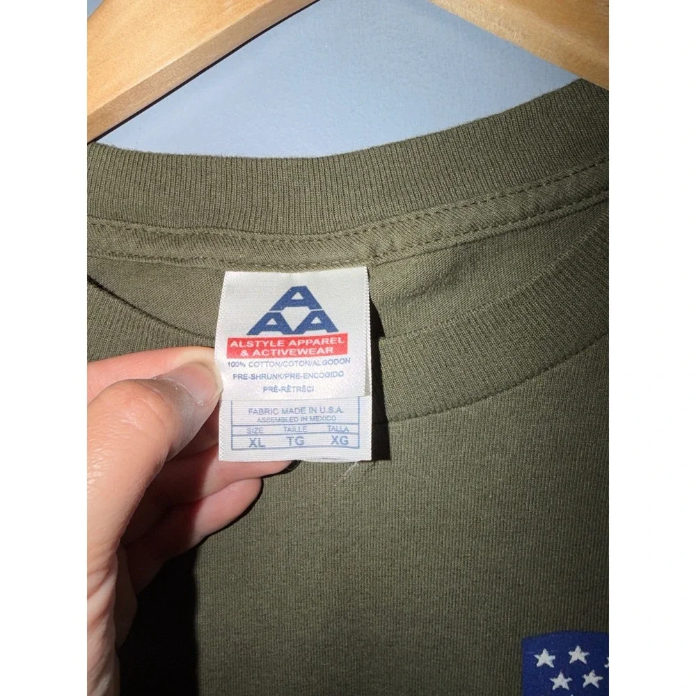 Vintage American Idol Crew T-Shirt‎ XL Olive Green Lights Production Tee AAA